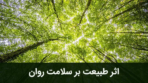 اثر طبیعت بر سلامت روان